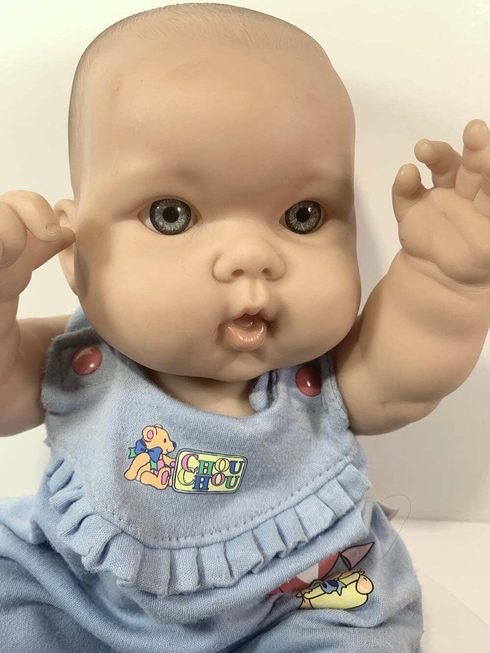 Vintage Boy Chou Chou Zapf Creation Toby realistic blue eyed baby doll